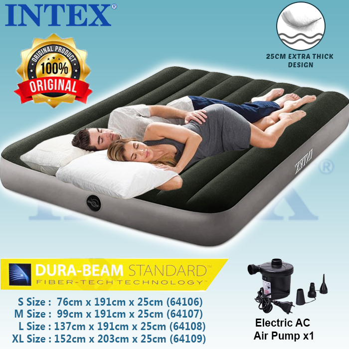 Intex DURA-BEAM ที่นอนเป่าลม เทคโนโลยีไฟเบอร์เทค มาตรฐาน