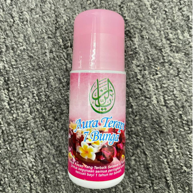HIJAU AURA THERAPY 7 FLOWERS (10 ชิ้น) AURA THERAPY GREEN LOGO 7 FLOWERS AURA THERAPY GREEN STICKER