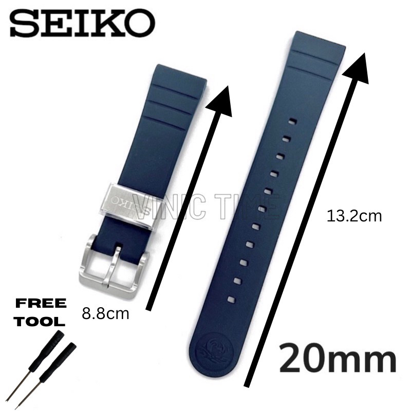 Seiko Prospex Silicone Mini Tuna Band สีน้ําเงินเข้ม 20mm SRPH77K1 R03L017J0