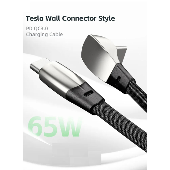 Tesla Wall Connector สไตล์ข้อศอกสายชาร์จ PD QC3.0 ประเภท c USB C สายชาร์จข้อมูล/4 พอร์ต Car Charger