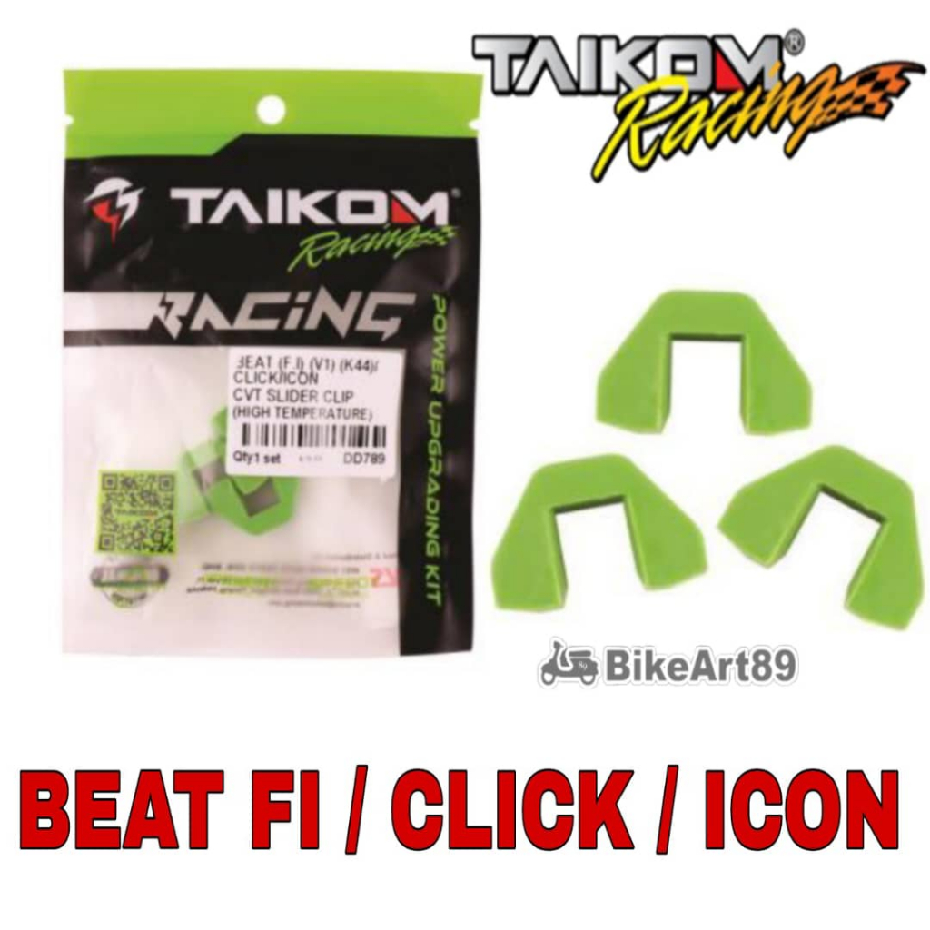 Taikom Racing CVT Slider Clip อุณหภูมิสูง Honda BEAT FI BEAT V1 K44 CLICK ICON Pulley DD789 มอเตอร์อ