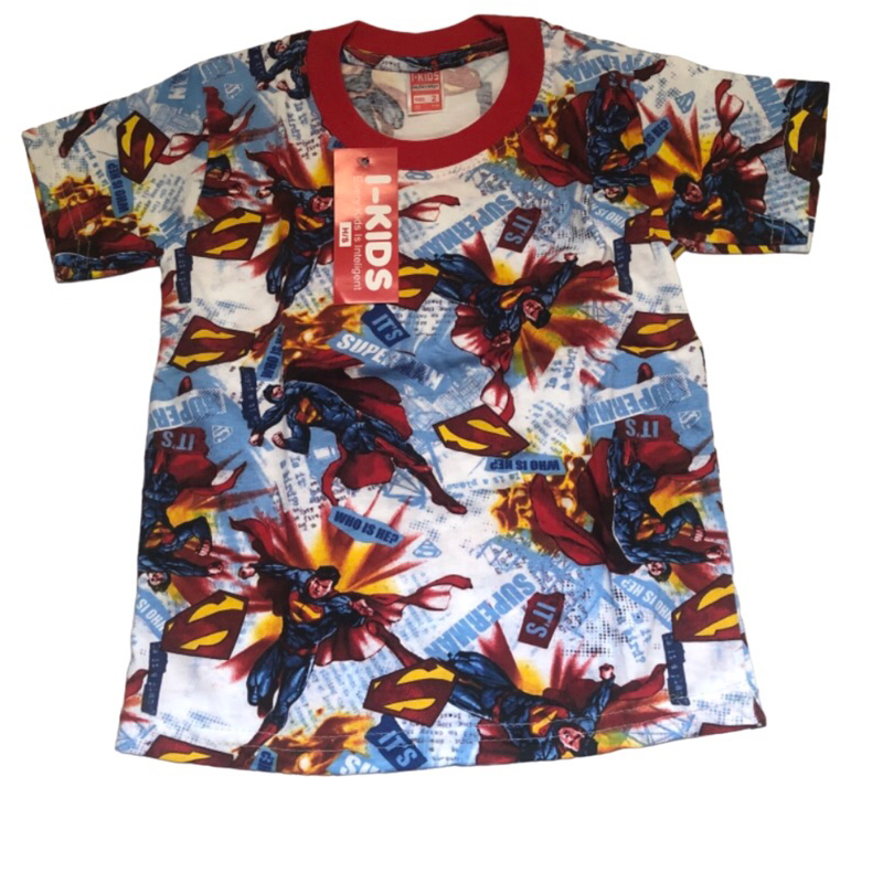 SUPERMAN CAR ชุดนอนเด็กชาย ชุดนอนเด็กแขนสั้น IKIDS