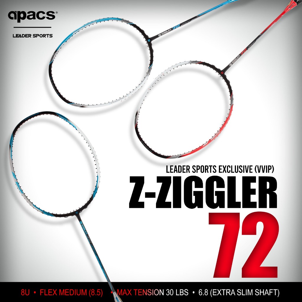 (EXCLUSIVE) APACS BADMINTON RACEKT Z ZIGGLER 72