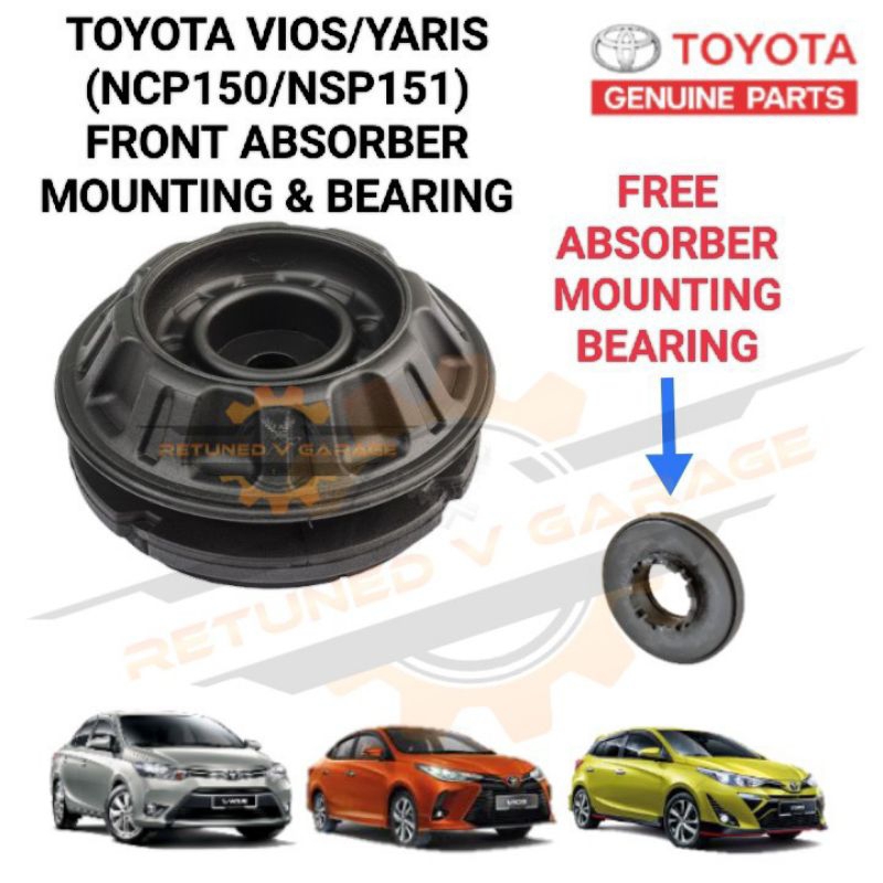 TOYOTA YARIS VIOS NCP150 / NSP151 (2014-2019) ด้านหน้า ABSORBER MOUNTING & BEARING 48609-0D150 / 486