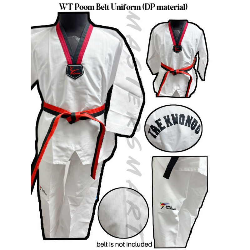 WT POOM BELT UNIFORM TAEKWONDO (DP MATERIAL)