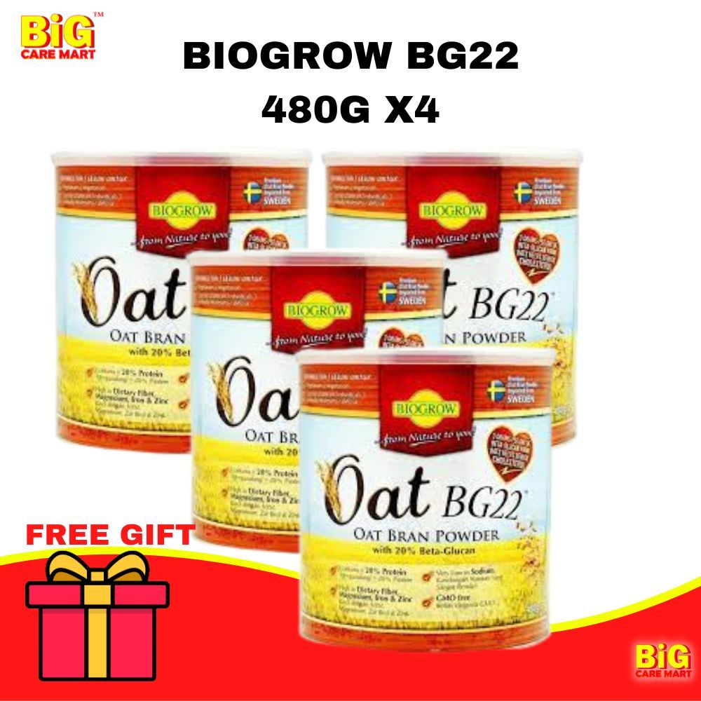 Biogrow BG22 OAT POWDER 480g X 4tins +