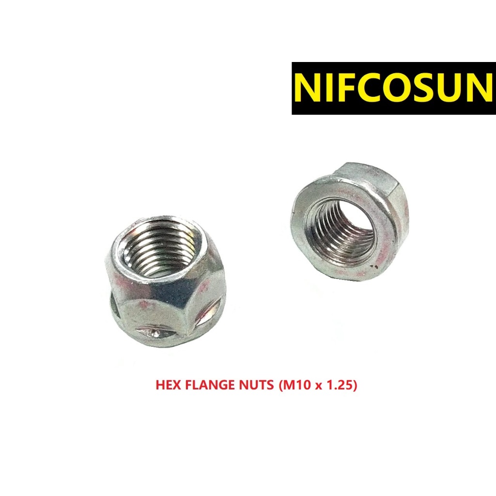 น็อต HEX FLANGE (M10x 1.25)