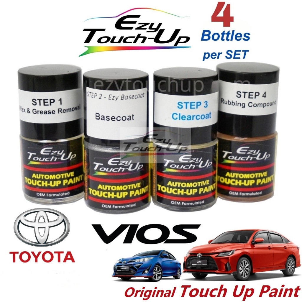 TOYOTA VIOS Touch Up Paint - EZY Touch Up Combo Set- สีทัชอัพรถยนต์