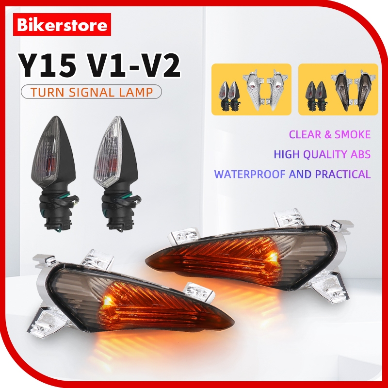 Y15ZR V1 V2 สัญญาณโคมไฟ Y15ZR Exciter 150 ด้านหน้าด้านหลังสัญญาณ Lampu Depan Belakang ชุด Tinted Clear