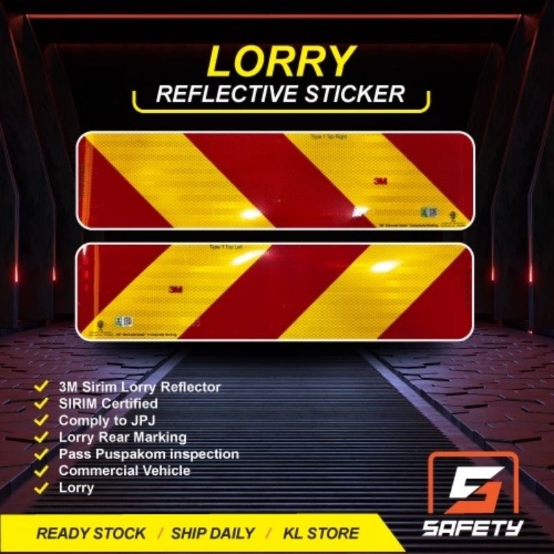 สติ๊กเกอร์ Puspakom Sirim, สติ๊กเกอร์ JPJ, สติ๊กเกอร์ Lori, สติ๊กเกอร์สะท้อนแสงเกรดเพชร 3M, สติ๊กเกอร์ทดสอบรถบรรทุก - รูปที่ 3