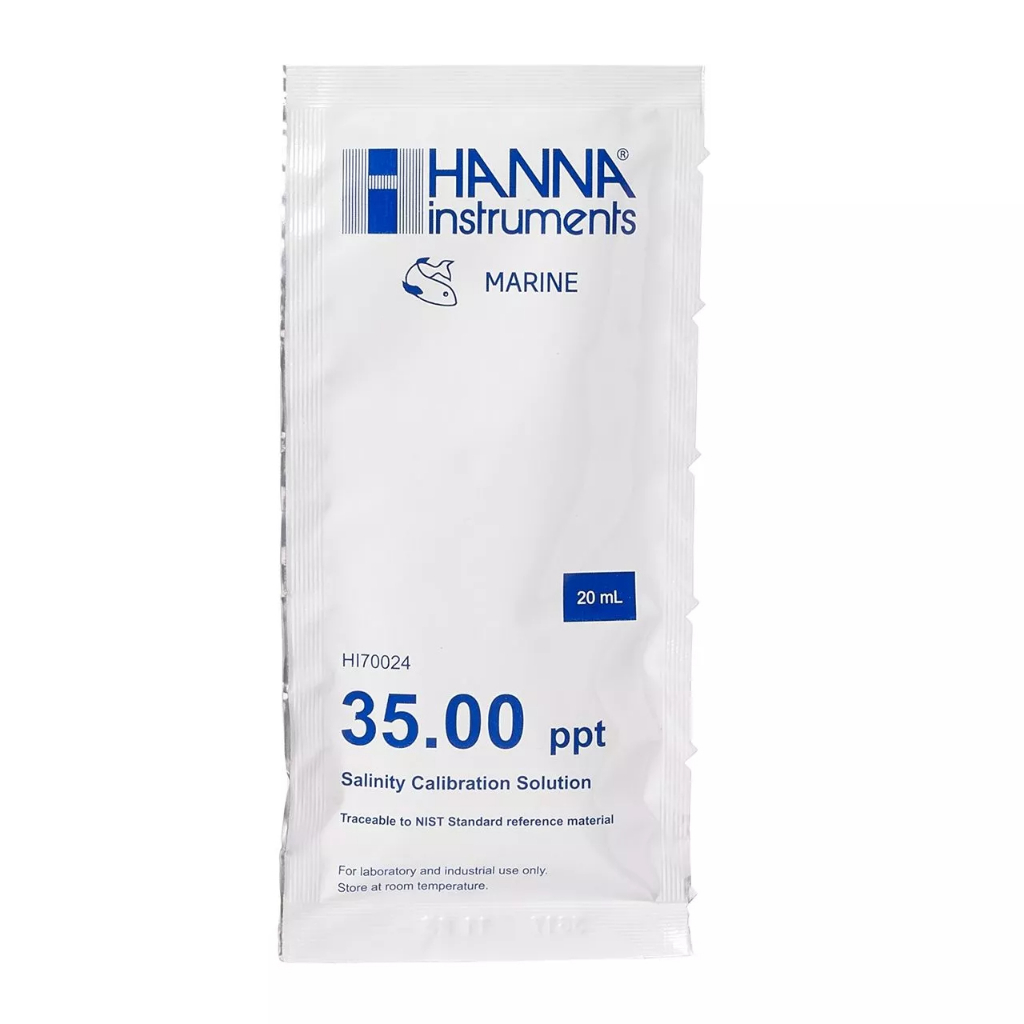 20ml Hanna 35 ppt ซองสอบเทียบความเค็ม HI70024P 35ppt HI 70024 70024p Marine (ซองเดียว) - รูปที่ 2