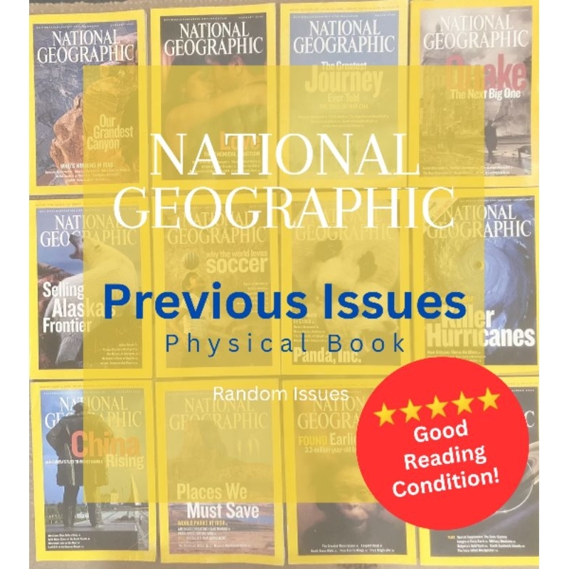 นิตยสาร National Geographic Old Issues Pass Previous Issues Majalah Lama