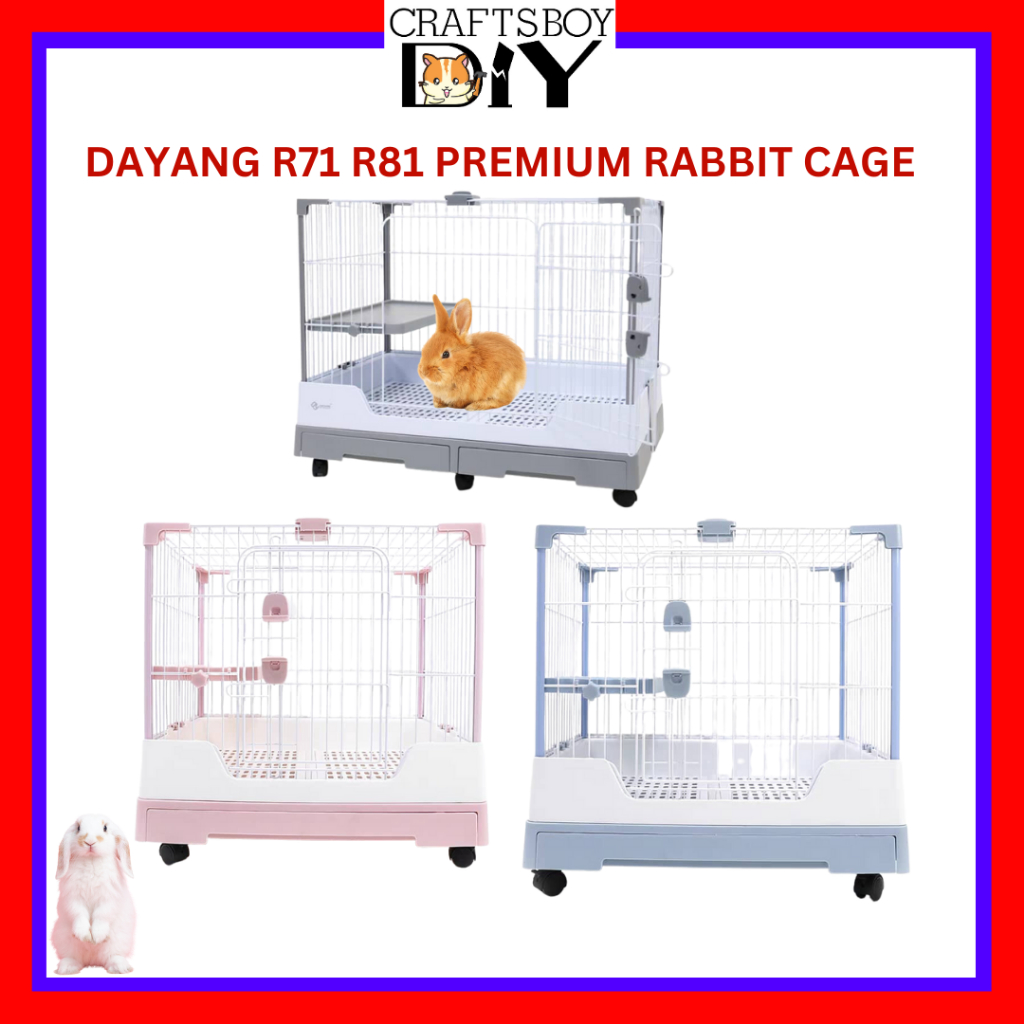 Dayang R71 R81 Premium Dayang กรงกระต่าย กรงกระต่าย บ้านกระต่าย กรงหนูตะเภา ซังการ์ อาร์นาบ