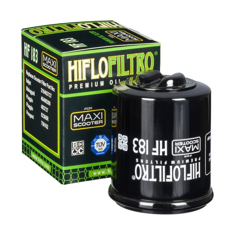 HIFLOFILTRO Premium กรองน้ํามัน HF183 (VESPA / WMOTO)VESPA125 VESPA150 XDV250 ES250i
