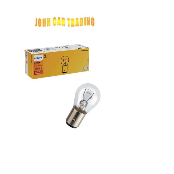 Philips 12594CP P21/4W หลอดไฟ Philips แบบธรรมดา 2 ขา 1016 12V 21/4W Bay 15d หลอดไฟ 12 โวลต์ (ขายเป็น