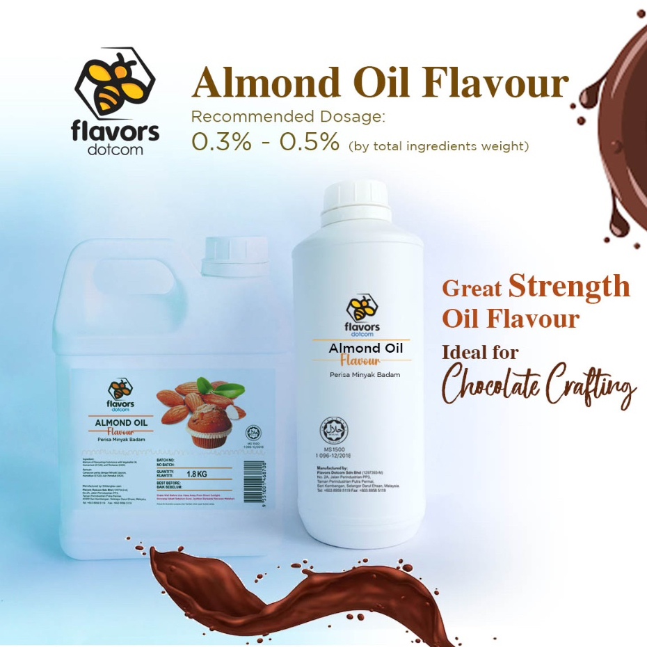 [HALAL] รส Dotcom Food Flavouring - น้ํามันอัลมอนด์ Flavour