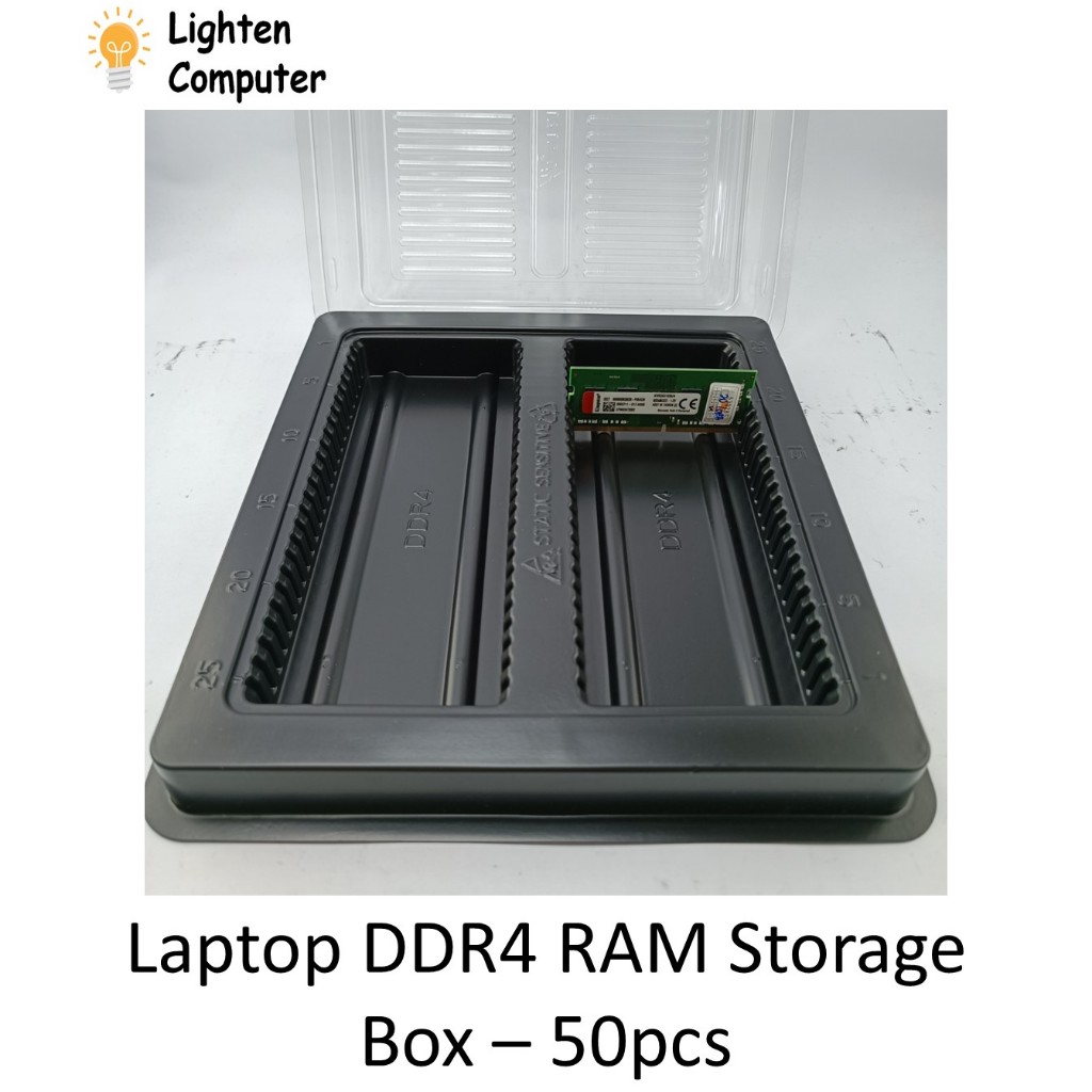แล็ปท็อป RAM กล่องเก็บ DDR3 / DDR3L / DDR4 / DDR5 Sodimm หน่วยความจําโน้ตบุ๊ค - 50 ช่อง/ชิ้น