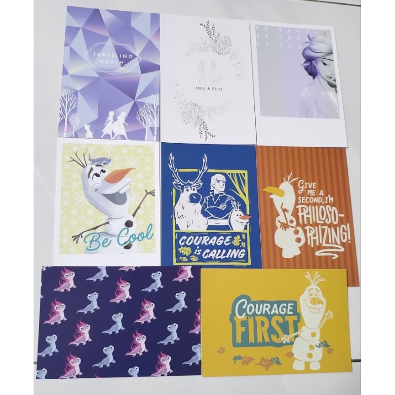 Official Disney Frozen 2 Limited Postcard โดย Rakuten Books Japan Elsa Olaf Anna Kristoff Sven Bruni