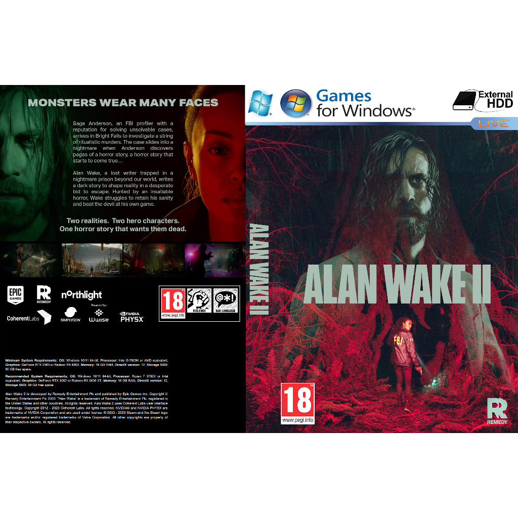ALAN WAKE 2 PC GAME ออฟไลน์ [Pendrive INSTALLATION]