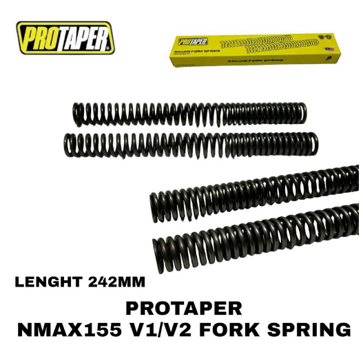 สปริงตะเกียบ Protaper **เหล็กคาร์บอนสูง 242MM ** NMAX155 V1 & NMAX155 V2 & NMAX 155 V1 & NMAX 155 V2