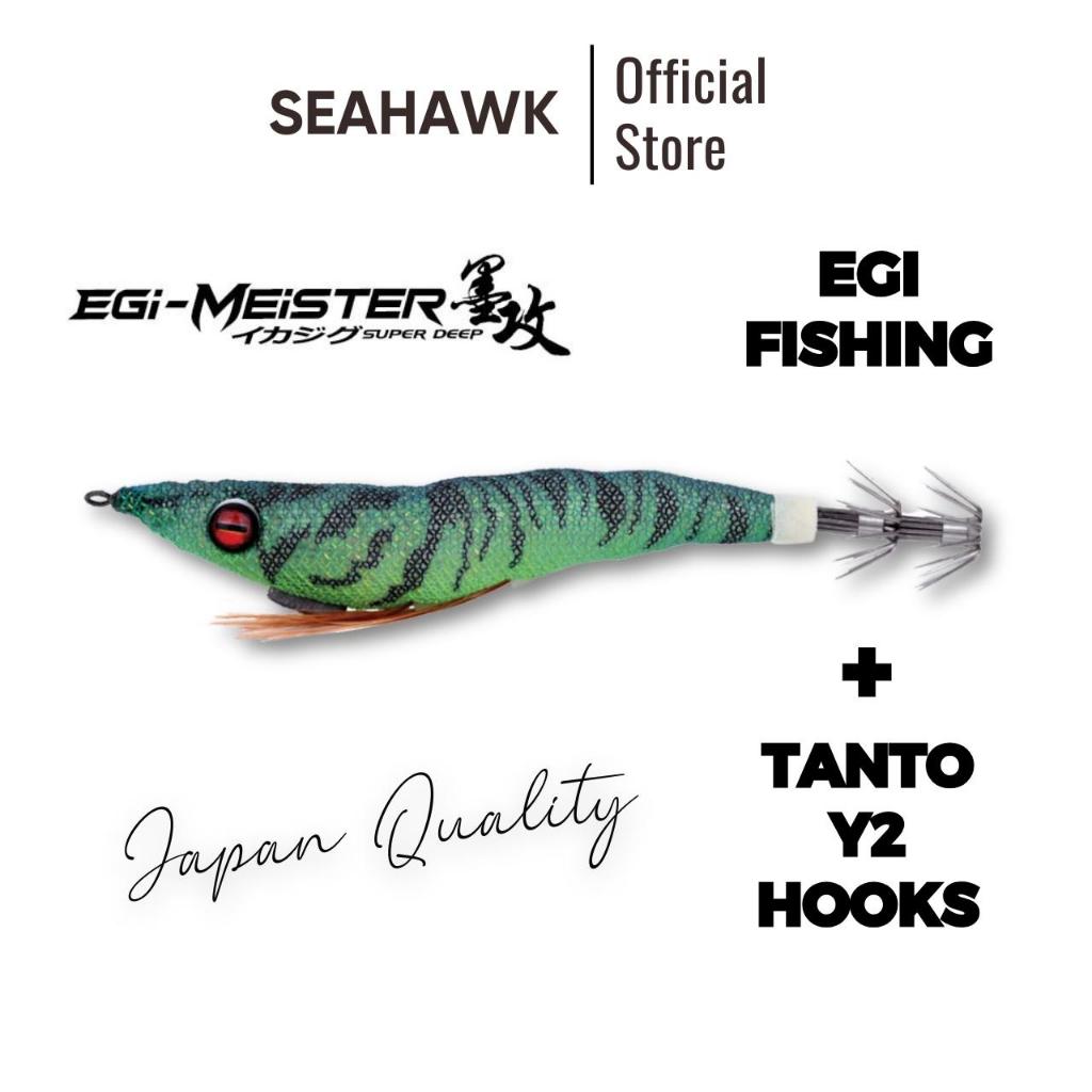 Seahawk Yashita Surimu EGI Squid Jig เหยื่อตกปลาญี่ปุ่น Sharp TANTO HOOKS