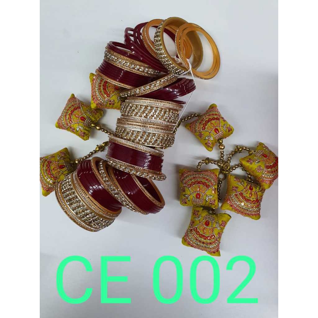 DELHI CHURA BANGLES BRIDAL PUNJABI BRIDE DESIGNER BANGLES จาก BOMBAY
