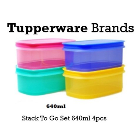 Tupperware Stack To Go Set (4 ชิ้น) 640 มล. หรือหลวม