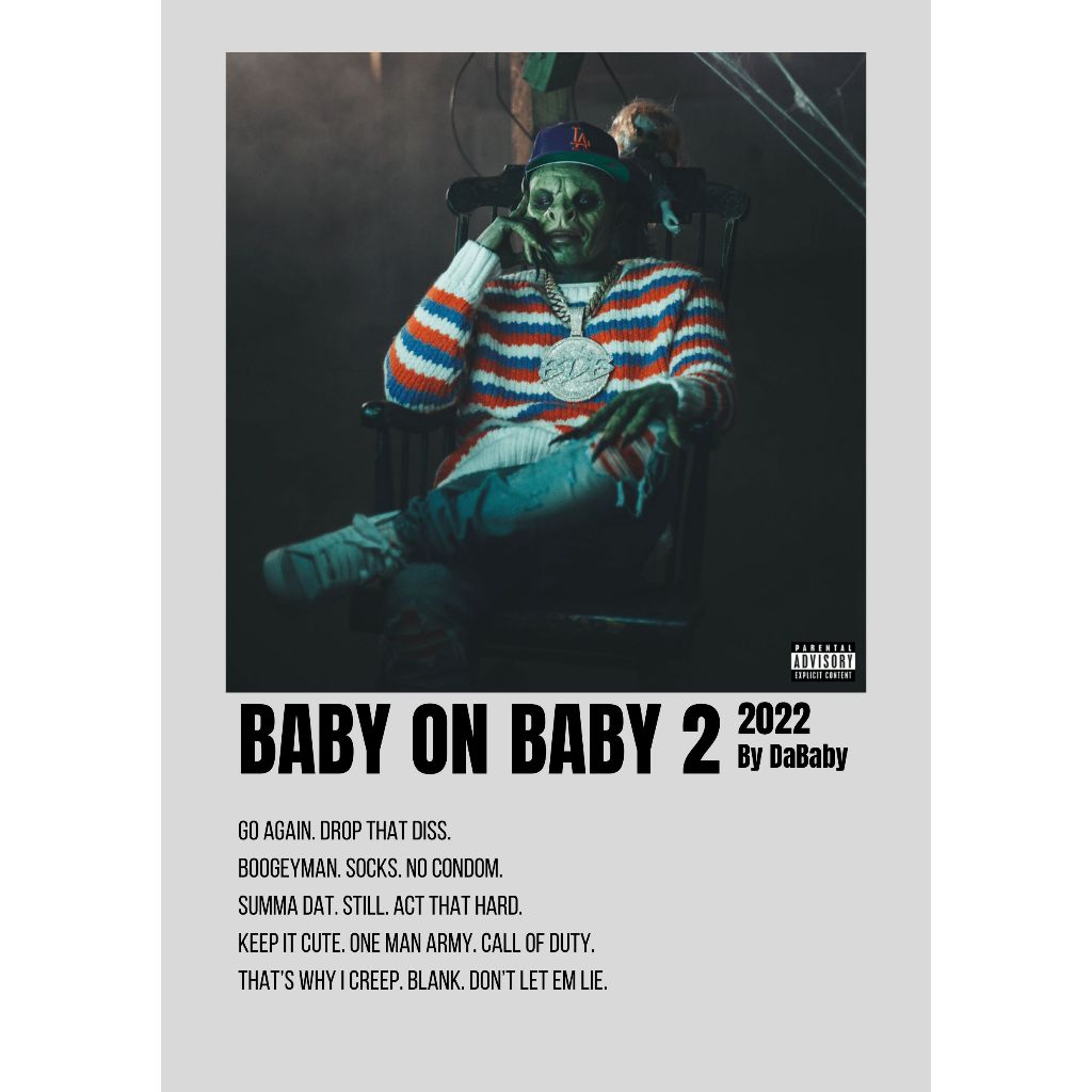 อัลบั้มปกโปสเตอร์ Baby On Baby 2 โดย DaBaby