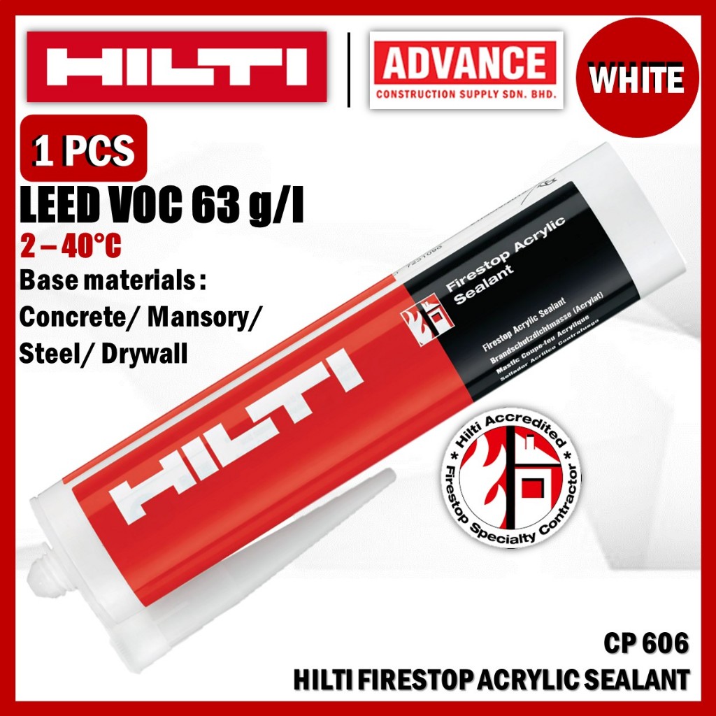 HILTI CP606 / CP 606 Firestop Acrylic Sealant 310MLanment Sealant