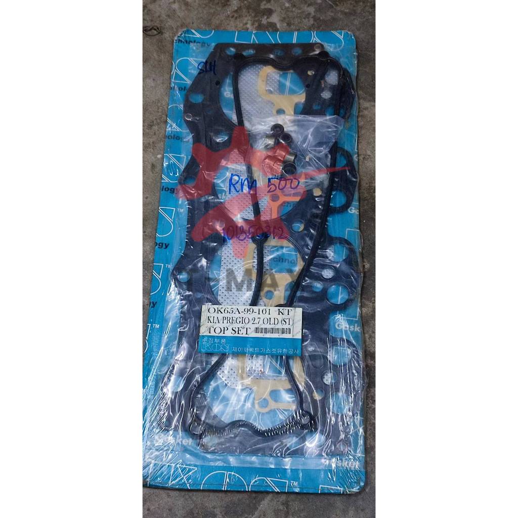 การกวาดล้าง! KOS TOP OVERHAUL SET (STEEL ) KIA PREGIO 2.7 J2 OLD ENGINE MODEL 0K65A-99-101