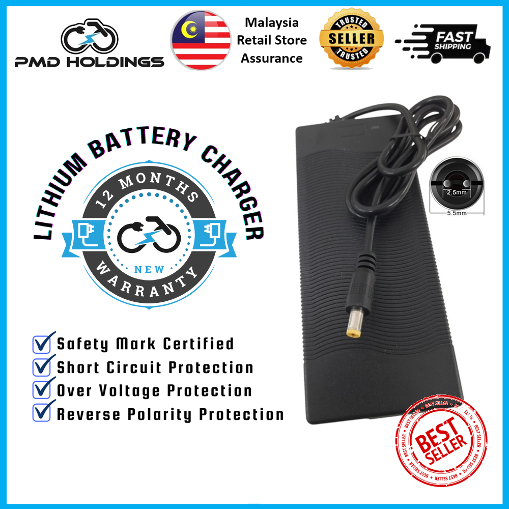 [รับประกัน 12 เดือน] เครื่องชาร์จแบตเตอรี่ E-TWOW สําหรับ 24V / 33V Eco Master Zoom Booster Plus เคร