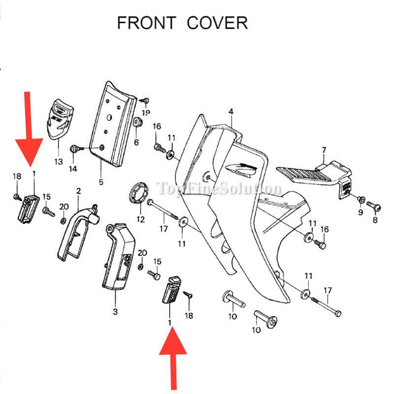 33741-GN5-921 Honda EX5HP DREAM Honda C100 ชุดสะท้อนแสงส้อมหน้า