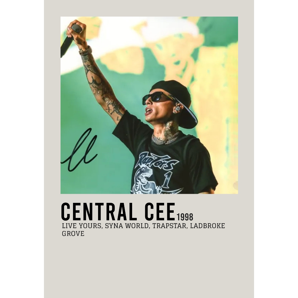 Poster Cover Album Central Cee โดย Central Cee สําหรับห้อง/ผนัง