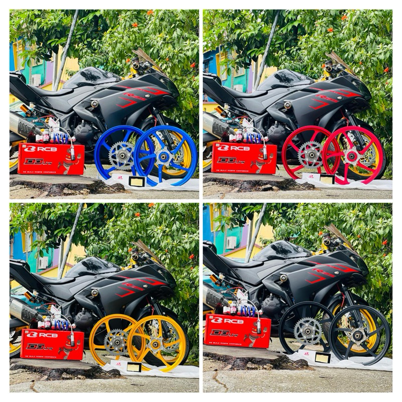 [ข้อเสนอชุดคอมโบ] RCB FG525 ขอบปลอมสําหรับ Yamaha R25 V1 V2 V3 MT25 ABS R3 + Monoshock DD Line + เฟื