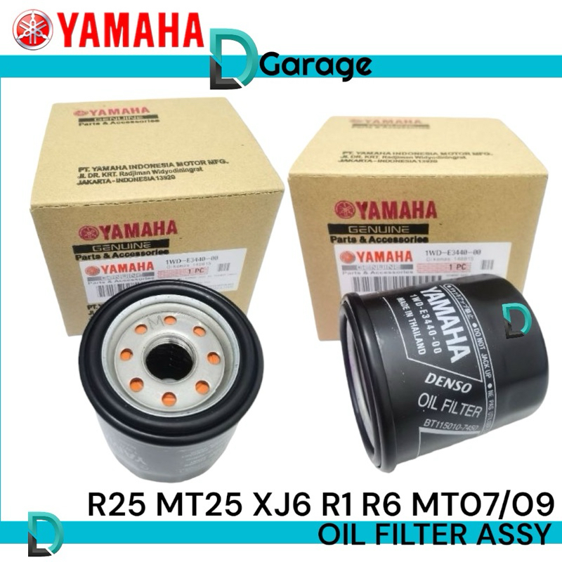 INDONIA YAMAHA R25 MT25 XJ6 R1 R6 MT07 MT09 กรองน้ํามัน ASSY 1WD-E3440-00