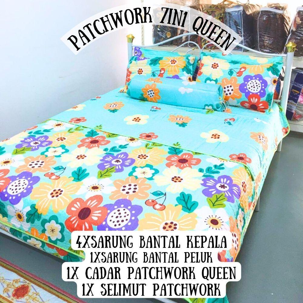 Cadar Patchwork 7in1 QUEEN ผ้าฝ้าย 100%