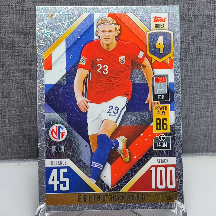 การ์ดแทรก Erling Haaland Norway Match Attax Kadbola Kad Bola Sepak