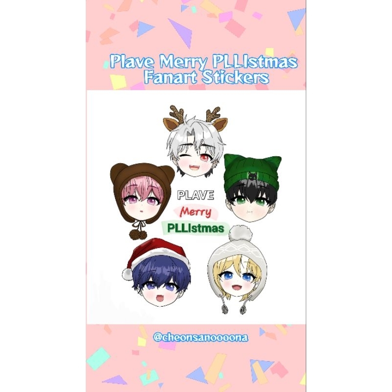 ชุดสติ๊กเกอร์ Plave Merry PLLIstmas Fanart