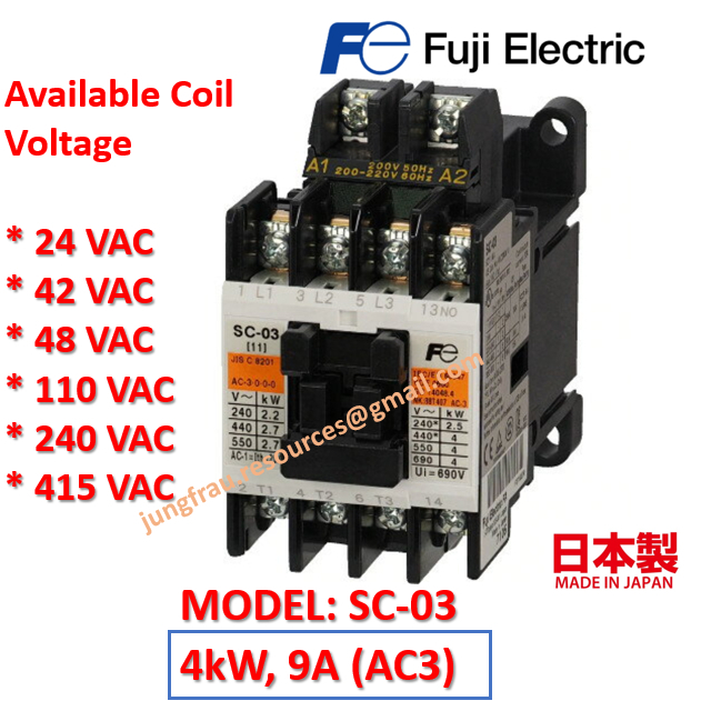 Fuji ELECTRIC SC-03 CONTACTOR (AC)