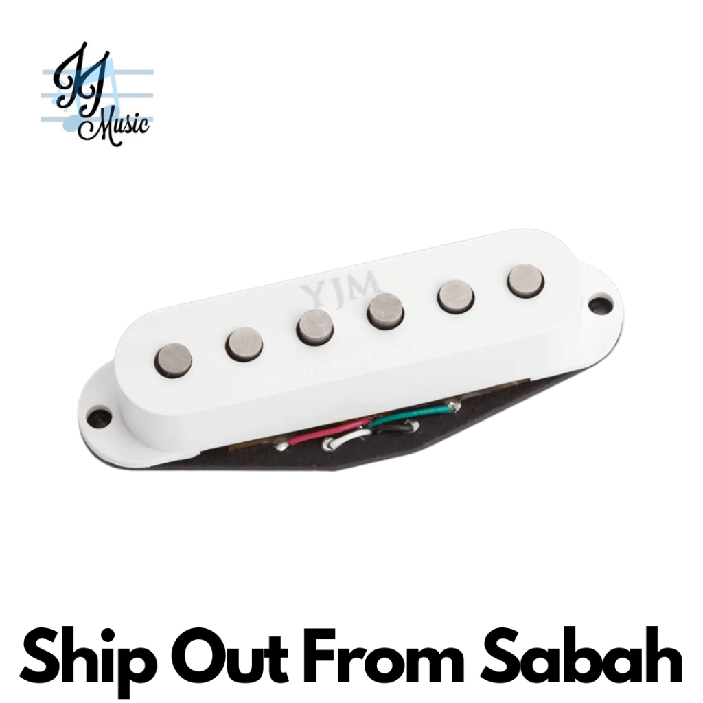 Seymour Duncan 11203-31-Wh YJM Fury Strat Pickup คอ/กลาง ฝาครอบสีขาว (STK-S10N / STKS10N / STK S10N)