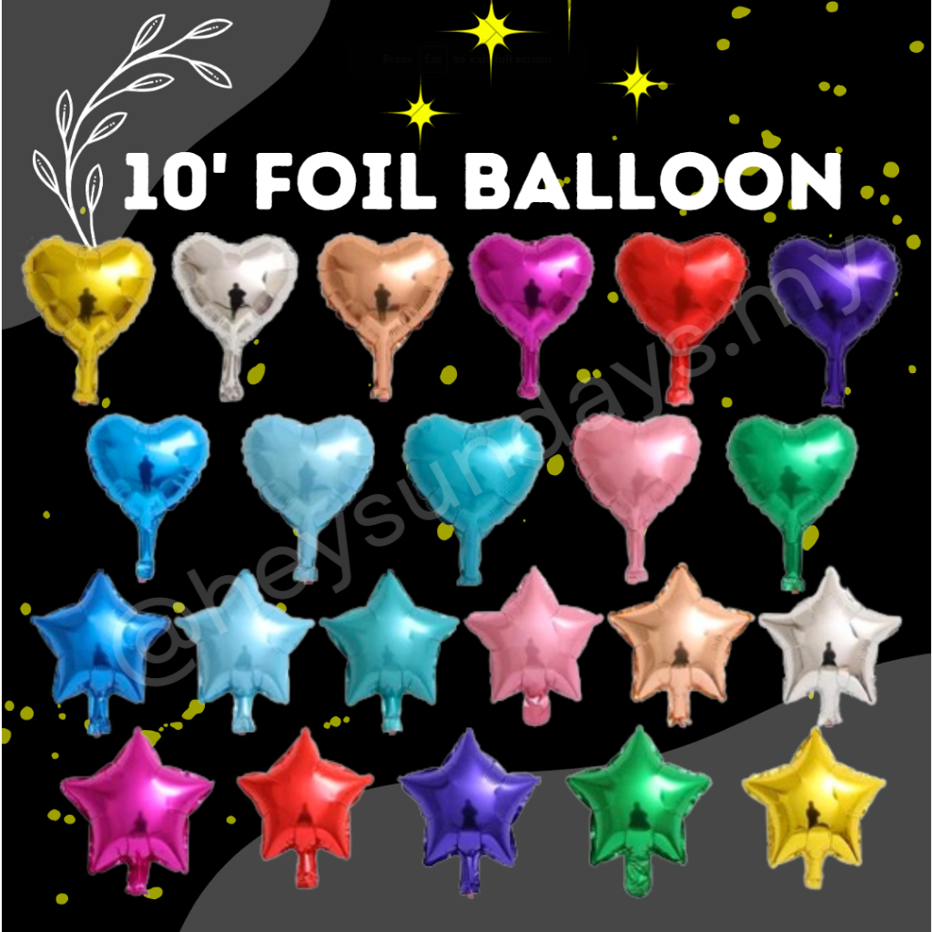 ฟอยล์บอลลูน Love Star รูปฟอยล์ Helium บอลลูนตกแต่ง Nombor อลูมิเนียมฟอยล์ Helium