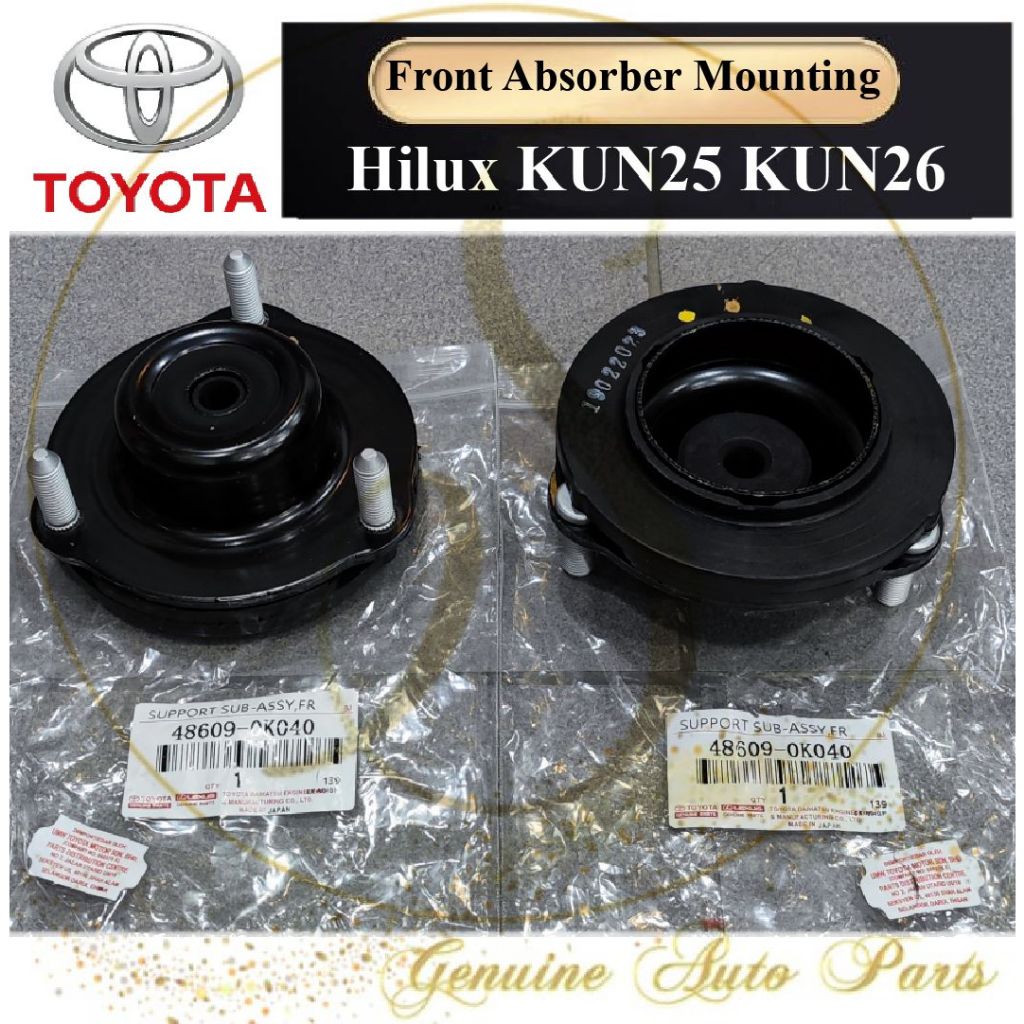 Toyota Absorber ติดตั้งด้านบนด้านบน Bush Spring Pad 48609-0K040 Hilux Vigo KUN25 KUN26