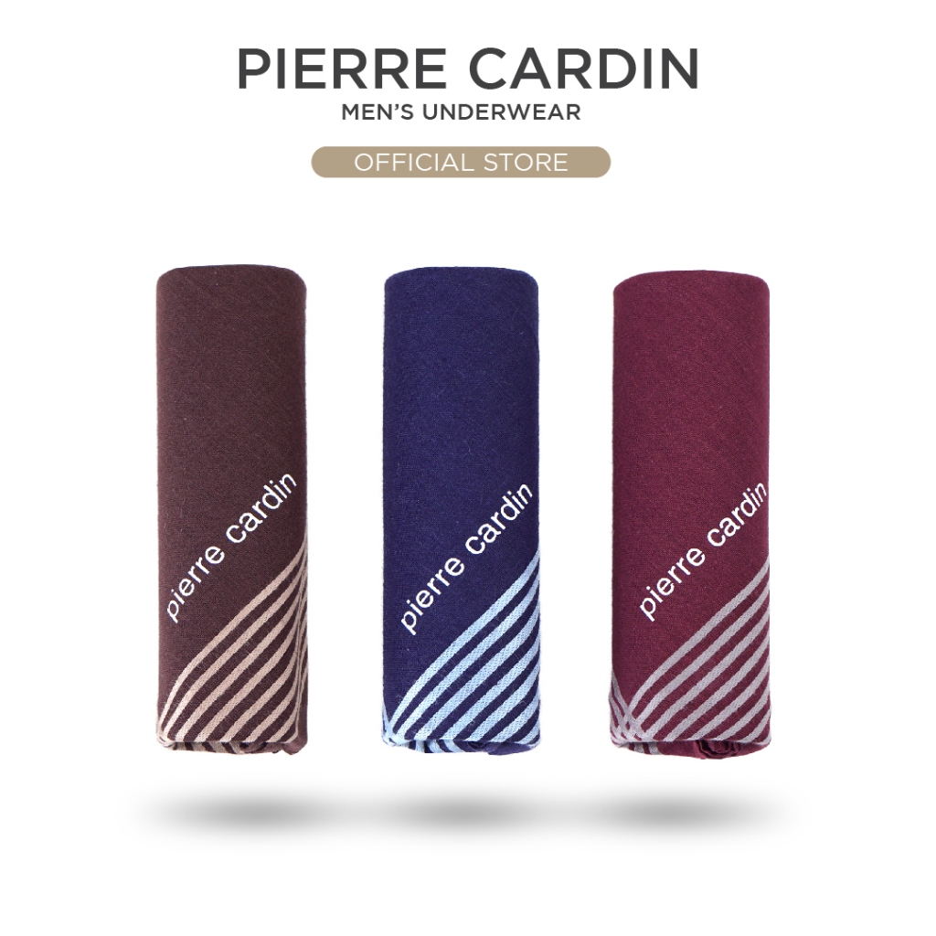 ผ้าเช็ดหน้าผ้าฝ้าย Pierre Cardin (3 ชิ้น) PH222 DSN38, DSN47, DSN48 และ DSN49