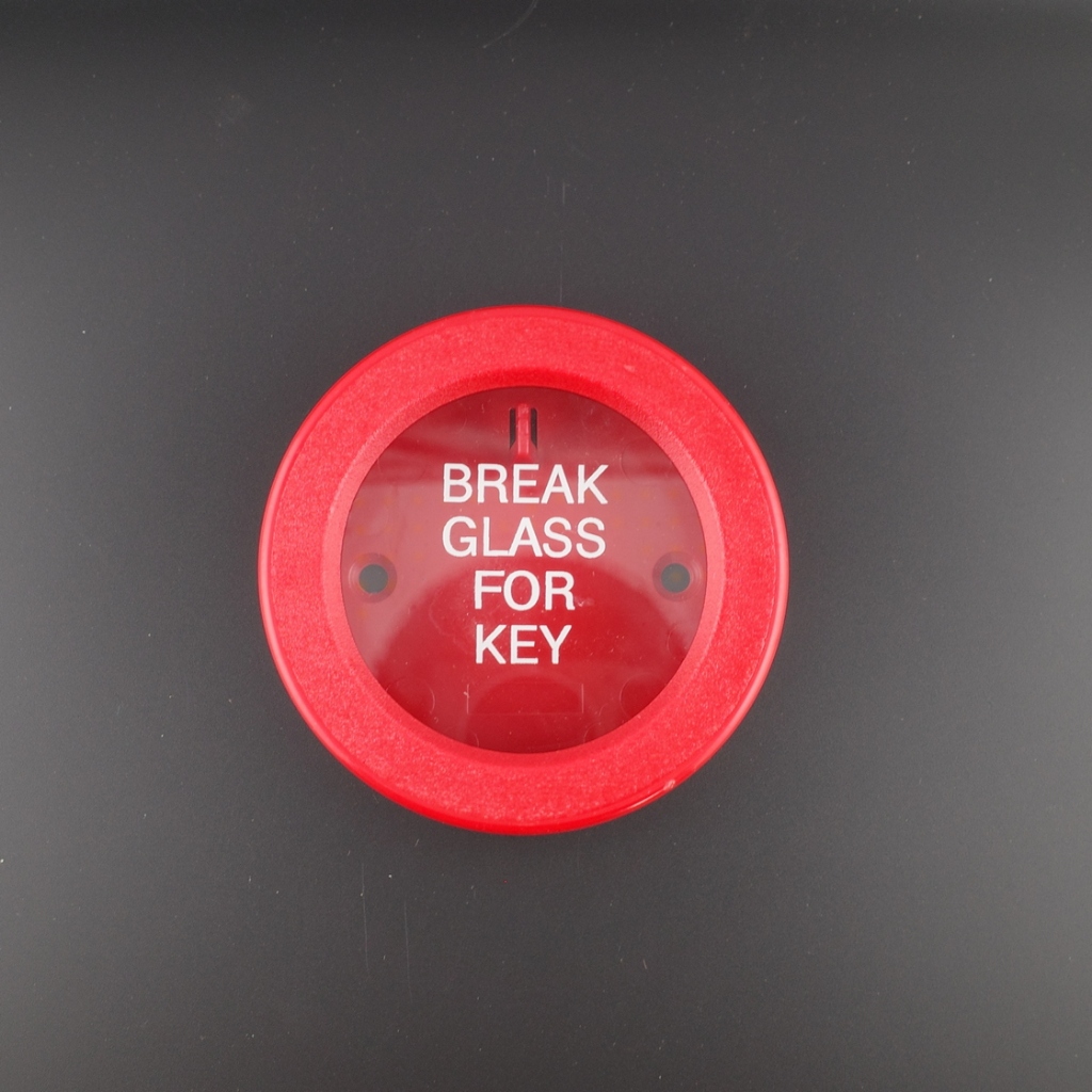 EMERGENCY KEY BOX / BREAK GLASS สําหรับคีย์ - 4 นิ้ว DIAMETER