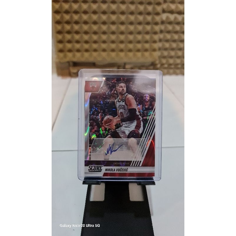 PANINI NBA CARD SCORE NIKOLA VUECEVIC AUTO 21/25 NUMBERIC