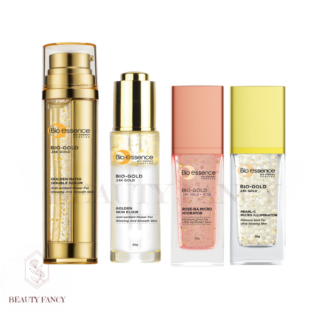 Bio-essence Bio-Gold Golden Ratio Double Serum/Golden Skin Elixir/Pearl-C Micro Illuminator/Rose HA 