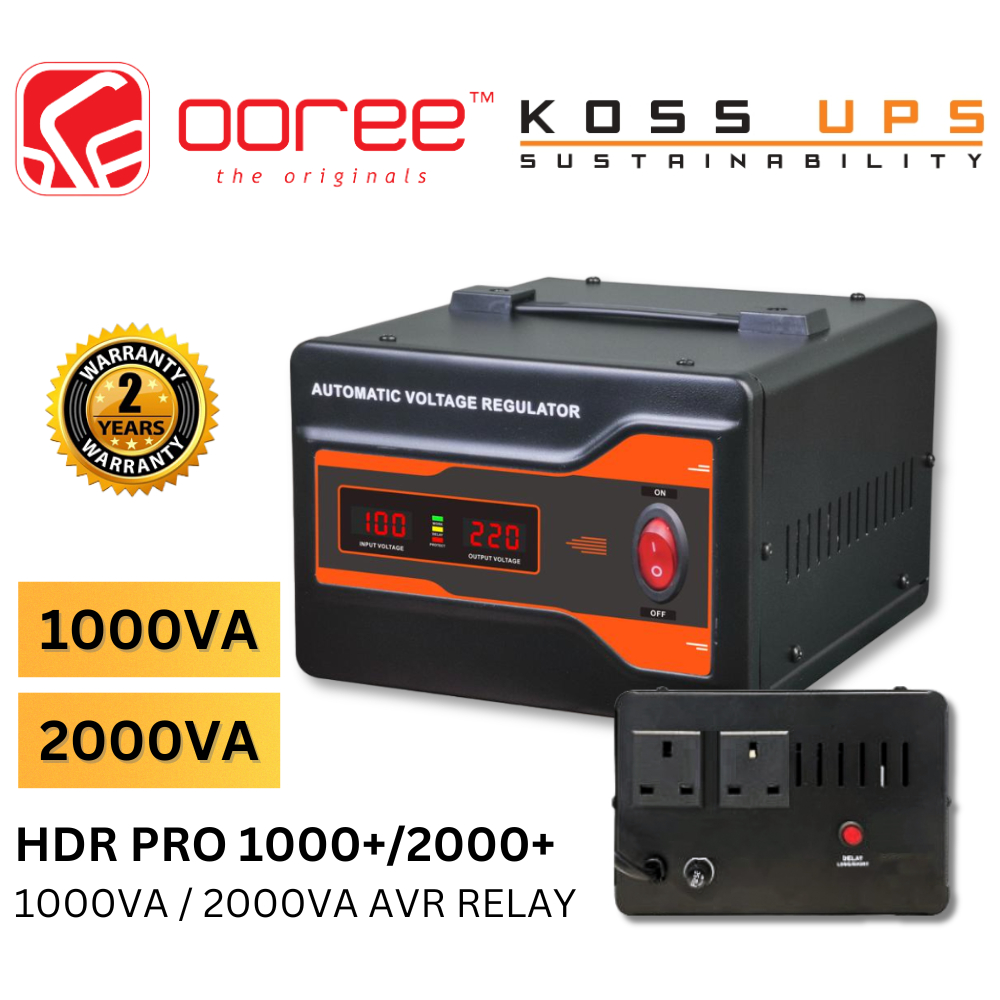 Koss UPS HDR PRO 1000+ 1000VA / HDR PRO 2000+ 2000VA / HDR3000 3000VA AVR ตัวควบคุมตัวควบคุมอัตโนมัติ