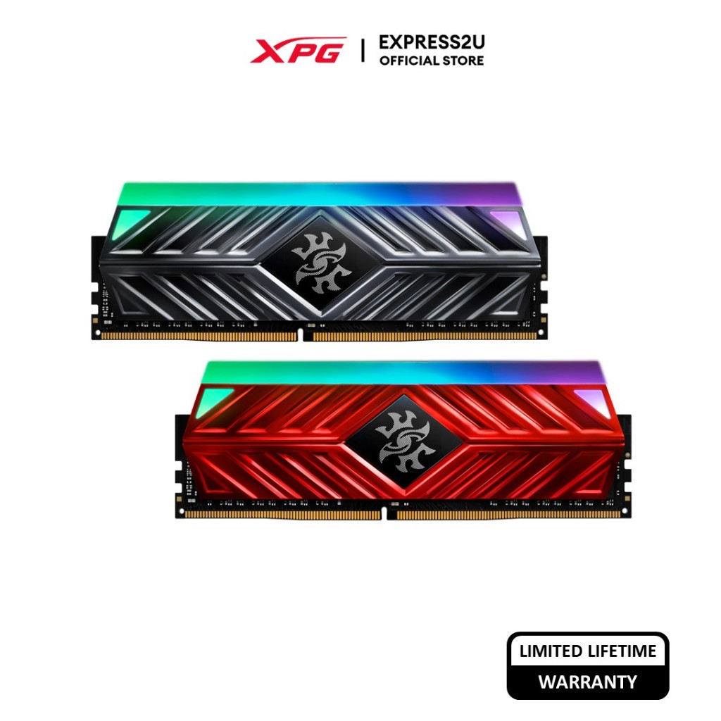 แรม ADATA D41 DDR4 3000 3200 3600 XPG RGB สีเทา สีแดง (8GB 16GB 32GB)