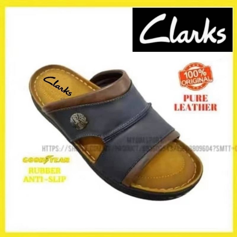 Clarks Sandal Pure Leather Tapak Jait Kasut Kulit Clarks Offer