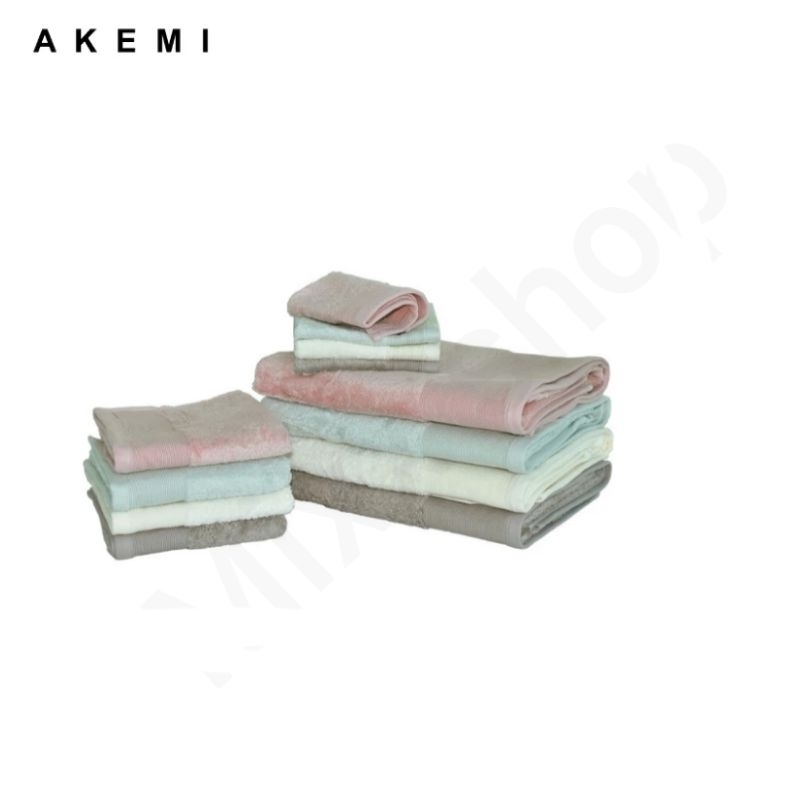 Akemi ผ้าขนหนู ผ้าฝ้าย ไม้ไผ่ สําหรับอาบน้ํา (70 ซม. X140 ซม.)